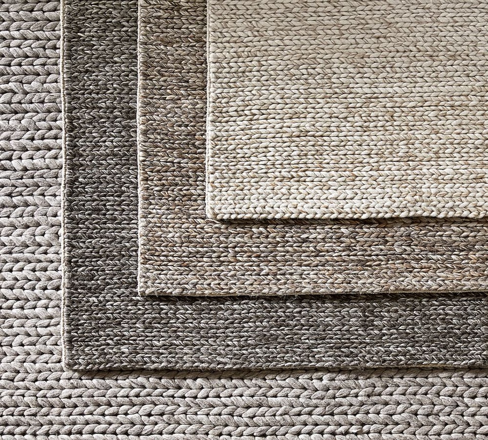 chunky knit sweater rug